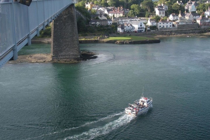 Menai Straits aerial view